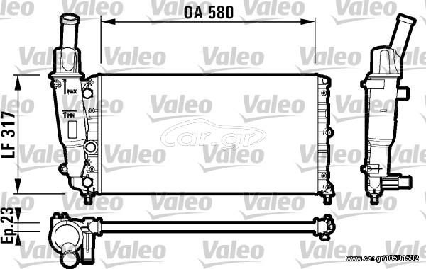 ΨΥΓΕΙΟ ΝΕΡΟΥ FIAT PUNTO 1.2, 9 ΚΑΙΝ. VALEO 732705