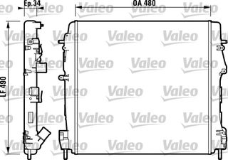 ΨΥΓΕΙΟ ΝΕΡ.KANGOO 1.6 16V 01- ΚΑΙΝ. VALEO 732717 NISSAN KUBISTAR RENAULT KANGOO