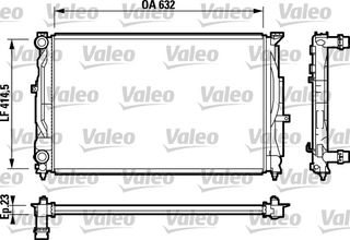 ΨΥΓ ΝΕΡΟΥ AUDI A4/A61.8 00-01 ΚΑΙΝ. VALEO 732811 AUDI A4 AUDI A6 SKODA SUPERB VW PASSAT