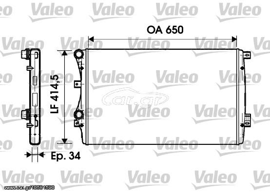 ΨΥΓΕΙΟ ΝΕΡΟΥ GOLF 1.4FSI 07- ΚΑΙΝ. VALEO 732872 AUDI A3 SEAT ALTEA SEAT LEON SEAT TOLEDO SKODA OCTAVIA SKODA RAPID SKODA SUPERB SKODA YETI VW BEETLE VW CADDY VW CC VW EOS VW GOLF VW JETTA VW PASSAT V