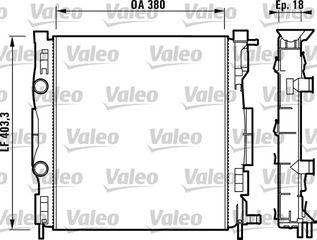 ΨΥΓΕΙΟ ΝΕΡΟΥ MEGANE 2.0 02- ΚΑΙΝ. VALEO 732874 RENAULT GRAND SCENIC RENAULT MEGANE RENAULT SCENIC