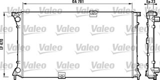 ΨΥΓΕΙΟ ΝΕΡΟΥ TRAFIC 2.5D 02- ΚΑΙΝ. VALEO 732902 NISSAN PRIMASTAR OPEL VIVARO RENAULT TRAFIC