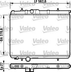 ΨΥΓΕΙΟ ΝΕΡΟΥ P206 2.016V 00-02 ΚΑΙΝ. VALEO 732906 PEUGEOT 206