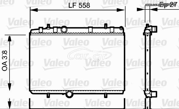 ΨΥΓΕΙΟ ΝΕΡΟΥ C5 1.8 16V 04- ΚΑΙΝ. VALEO 734338