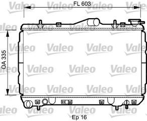 ΨΥΓ.ΝΕΡ.HYUNDAI S COUPE 92-96 ΚΑΙΝ. VALEO 734587 HYUNDAI S