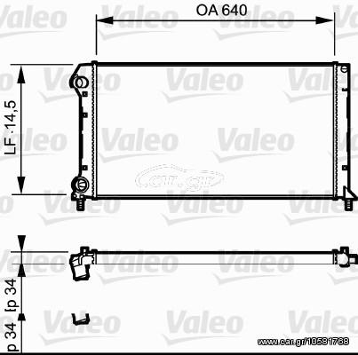 ΨΥΓΕΙΟ ΝΕΡΟΥ FIAT DOBLO 1.6 01 ΚΑΙΝ. VALEO 735171