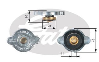 ΚΑΠΑΚΙ ΔΟΧΕΙΟΥ ΝΕΡΟΥ ΚΑΙΝ. GATES 741030024 FORD ECONOVAN FORD USA PROBE GEO METRO GEO TRACKER HONDA CIVIC HONDA CRX HONDA JAZZ HYUNDAI ACCENT HYUNDAI ATOS HYUNDAI COUPE HYUNDAI EQUUS HYUNDAI EXCEL HY