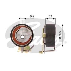 ΡΟΥΛ.ΤΕΝΤ.C2/3-106-206-307 ΚΑΙΝ. GATES 778421023 CITROEN BERLINGO CITROEN C2 CITROEN C3 CITROEN NEMO CITROEN SAXO CITROEN XSARA FIAT FIORINO FIAT QUBO PEUGEOT 1007 PEUGEOT 106 PEUGEOT 206 PEUGEOT 206