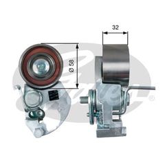 ΡΟΥΛ.ΤΕΝΤ.KIA-HYUNDAI CRDI ΚΑΙΝ. GATES 778421109 HYUNDAI ACCENT HYUNDAI ELANTRA HYUNDAI EXCEL HYUNDAI GETZ HYUNDAI GRANDEUR HYUNDAI i30 HYUNDAI MATRIX HYUNDAI SANTA HYUNDAI SONATA HYUNDAI TRAJET HYUN