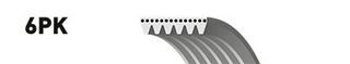 ΙΜΑΝ.ΑΥΛ.6-PK-2390 ΚΑΙΝ. GATES 865310488 BUICK PARK CHRYSLER CROSSFIRE JAGUAR S-TYPE MERCEDES-BENZ C-CLASS MERCEDES-BENZ CLK MERCEDES-BENZ E-CLASS MERCEDES-BENZ G-CLASS MERCEDES-BENZ GL-CLASS MERCEDE
