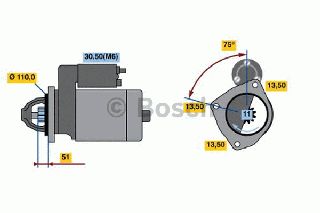 ANAK.ΜΙΖΑ DAF XF ΚΑΙΝ. BOSCH 0986018780090 DAF 85 DAF 95