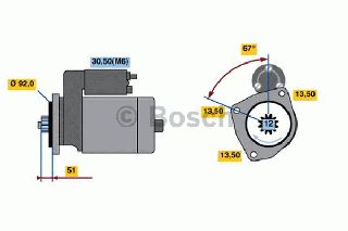 ANAK.ΜΙΖΑ SCANIA ΚΑΙΝ. BOSCH 0986022250090 SCANIA P,G,R,T SINOTRUK (CNHTC) STEYR