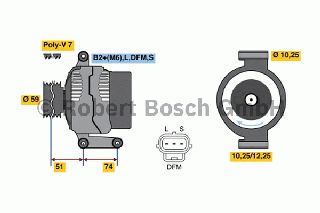 ANAK.ΔΥΝΑΜΟ FORD TRANSIT ΚΑΙΝ. BOSCH 0986045370090 FORD TRANSIT