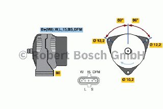 ANAK.ΔΥΝΑΜΟ DAF CF/XF ΚΑΙΝ. BOSCH 0986046560090 DAF 95 DAF CF DAF XF