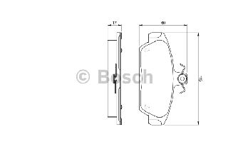 ΣΕΤ ΤΑΚΑΚΙΑ ΦΡ. ROVER 100 95- ΚΑΙΝ. BOSCH 0986424092 LADA SAMARA MG MG MG MGF ROVER 100