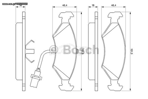 ΤΑΚΑΚΙΑ ESCORT III/IV ΚΑΙΝ. BOSCH 0986466403 FORD ESCORT FORD FIESTA FORD ORION FORD SIERRA