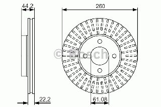 ΔΙΣΚ.ΦΡ.ΕΜ.MIRCA K13 ΚΑΙΝ. BOSCH 0986479090 NISSAN MICRA