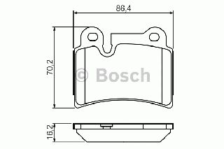 ΤΑΚ.ΟΠ.TOUAREG V6 05- ΚΑΙΝ. BOSCH 0986494210 VW TOUAREG