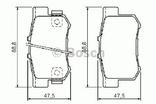 ΣΕΤ ΤΑΚ. ΟΠ. HONDA CRV 2.0 02- ΚΑΙΝ. BOSCH 0986494358 FIAT SEDICI HONDA CR-V