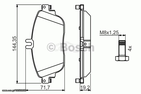 ΤΑΚΑΚ.ΕΜ.M.B W176/246 ΚΑΙΝ. BOSCH 0986494662 MERCEDES-BENZ A-CLASS MERCEDES-BENZ B-CLASS MERCEDES-BENZ CLA MERCEDES-BENZ GLA-CLASS