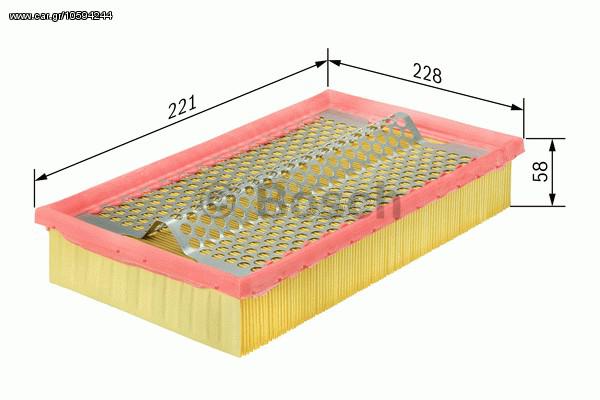 ΦΙΛΤΡΟ ΑΕΡΑ MERC.190 2,5 TD-93 ΚΑΙΝ. BOSCH 1457433002 MERCEDES-BENZ 190 MERCEDES-BENZ E-CLASS MERCEDES-BENZ KOMBI MERCEDES-BENZ Saloon