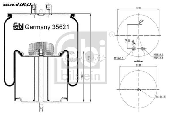 ΑΕΡΟΦΟΥΣΚΕΣ ΚΑΙΝ. FEBI BILSTEIN 35621 RENAULT TRUCKS G RENAULT TRUCKS Kerax RENAULT TRUCKS Magnum RENAULT TRUCKS Manager RENAULT TRUCKS Maxter RENAULT TRUCKS Midlum RENAULT TRUCKS Premium