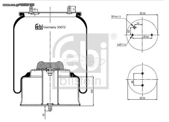 ΑΕΡΟΦΟΥΣΚΕΣ ΚΑΙΝ. FEBI BILSTEIN 35672 SCANIA K