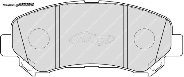 ΣΕΤ ΤΑΚ.EM.NISSAN QASHQAI 07- ΚΑΙΝ. FERODO FDB4051 NISSAN QASHQAI NISSAN X-TRAIL