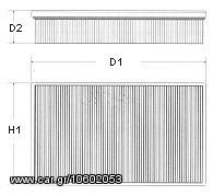 ΦΙΛΤΡΟ ΑΕΡΟΣ LANCIA,ALFA ROMEO ΚΑΙΝ. CHAMPION U513606 ALFA ROMEO 145 ALFA ROMEO 146 ALFA ROMEO 33 ALFA ROMEO ALFASUD ALFA ROMEO ARNA LANCIA DELTA LANCIA PRISMA