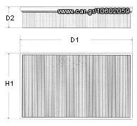 ΦΙΛΤΡΟ ΑΕΡΟΣ ΚΑΙΝ. CHAMPION U534606 FIAT DUNA FIAT FIORINO FIAT REGATA FIAT TEMPRA FIAT TIPO