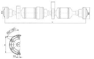 ΚΕΝΤΡΙΚΟΣ ΑΞΟΝΑΣ TRANSPORTER 5 ΚΑΙΝ. LOBRO 28107 VW MULTIVAN VW TRANSPORTER