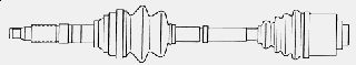 ΗΜΙΑΞΩΝΙΟ R19 1.7, 92-95 ΚΑΙΝ. LOBRO 301881 RENAULT 19