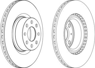 ΣΕΤ ΔΙΣΚ.ΦΡ.EM.DOBLO 1.3D/1.9D ΚΑΙΝ. FERODO DDF1298 FIAT 500L FIAT DOBLO FIAT GRANDE FIAT PUNTO OPEL ADAM OPEL CORSA OPEL INSIGNIA