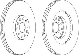 ΣΕΤ ΔΙΣΚ.ΕΜ.S3/CUPRA R(345MM) ΚΑΙΝ. FERODO DDF1504 AUDI A3 SEAT LEON SKODA SUPERB VW EOS VW GOLF VW PASSAT VW SCIROCCO