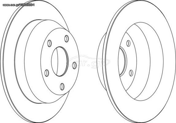 ΣΕΤ ΔΙΣΚΟΙ ΦΡΕΝΩΝ ΟΠ.CHEROKEE ΚΑΙΝ. FERODO DDF1553 JEEP CHEROKEE JEEP GRAND CHEROKEE