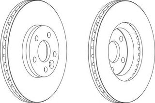 ΔΙΣΚΟΙ ΦΡ.ΕΜ.MONDEO IV ΚΑΙΝ. FERODO DDF15671 FORD GALAXY FORD MONDEO FORD S-MAX LAND ROVER FREELANDER LAND ROVER RANGE VOLVO S60 VOLVO S80 VOLVO V60 VOLVO V70 VOLVO XC70