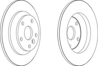 ΔΙΣΚΟΙ ΦΡ.ΟΠ.FOCUS 08- ΚΑΙΝ. FERODO DDF16161 FORD FOCUS FORD GALAXY FORD KUGA FORD MONDEO FORD S-MAX LAND ROVER RANGE