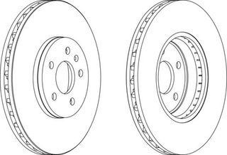 ΣΕΤ ΔΙΣΚ.ΕΜ.Α4 1.8 A5/Q5 320MM ΚΑΙΝ. FERODO DDF1664 AUDI A4 AUDI A5 AUDI Q5