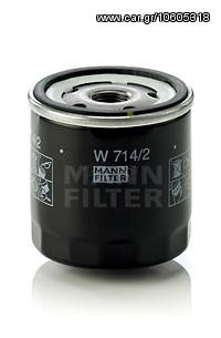 ΦΙΛΤΡΟ ΛΑΔΙΟΥ CINQUECENTO ΚΑΙΝ. MANN-FILTER W7142 ALFA ROMEO 145 ALFA ROMEO 146 ALFA ROMEO 164 ALFA ROMEO 33 AUTOBIANCHI A FIAT 900 FIAT CINQUECENTO FIAT CROMA FIAT FIORINO FIAT PANDA FIAT RITMO FIAT