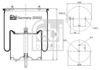  ΑΕΡΟΦΟΥΣΚΑ ΚΑΙΝ. FEBI BILSTEIN 20502 SCANIA 3 SCANIA 4 SCANIA P,G,R,T