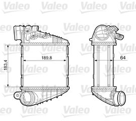 ΨΥΓ INTERCOOLER GOLF 1.8 99-01 ΚΑΙΝ. VALEO 817457 AUDI A3 SEAT ALTEA SEAT LEON SKODA OCTAVIA VW BORA VW GOLF