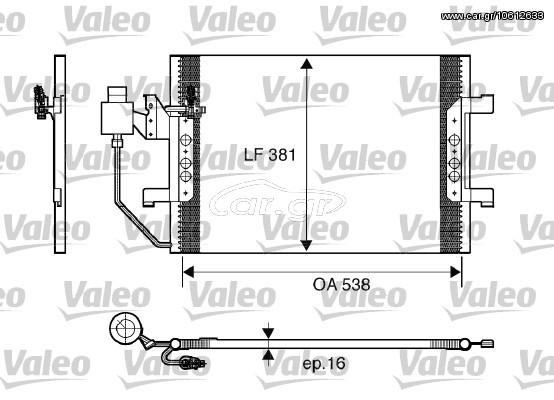 ΣΥΜΠΥΚΝΩΤΗΣ A/C DB A140 97- ΚΑΙΝ. VALEO 817504 MERCEDES-BENZ A-CLASS MERCEDES-BENZ VANEO