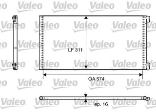 ΣΥΜΠΥΚΝΩΤΗΣ AC PUNTO 1.2 16V ΚΑΙΝ. VALEO 817684 FIAT PUNTO