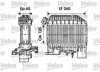 INTERCOOLER AVENSIS 2.0D4D 99- ΚΑΙΝ. VALEO 817698 TOYOTA AVENSIS TOYOTA COROLLA