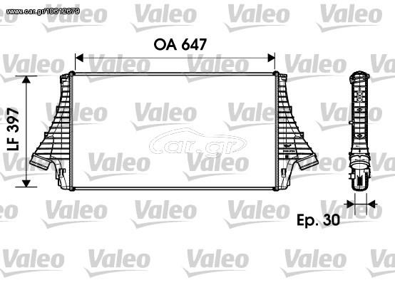 INTERCOOLER SAAB 9-3 1.8T 07- ΚΑΙΝ. VALEO 817729 HYUNDAI GRAND OPEL SIGNUM OPEL VECTRA SAAB 9-3