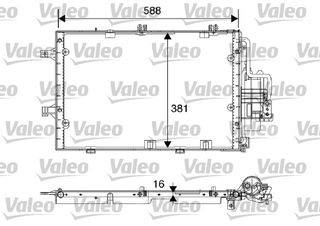 ΣΥΜΠΥΚΝΩΤΗΣ CORSA 1.2/1.4 03- ΚΑΙΝ. VALEO 817843 OPEL COMBO OPEL CORSA OPEL TIGRA