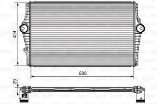 INTERCOOLER VOLVO S80 ΚΑΙΝ. VALEO 818279 VOLVO S80