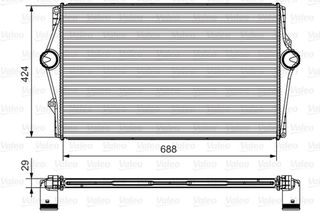 INTERCOOLER VOLVO S60 ΚΑΙΝ. VALEO 818281 VOLVO S60 VOLVO S80 VOLVO V70 VOLVO XC70