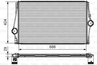 INTERCOOLER VOLVO XC 90 ΚΑΙΝ. VALEO 818282 VOLVO XC90