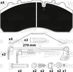 ΣΕΤ ΤΑΚ.SCANIA SERIES 4,P-R-T ΚΑΙΝ. VALEO 882202 SCANIA 4 SCANIA P,G,R,T